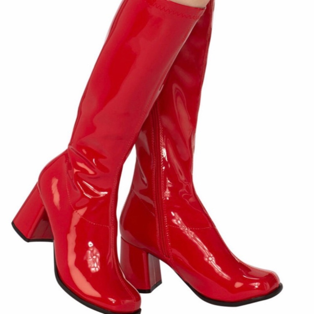 Costume red gogo boots